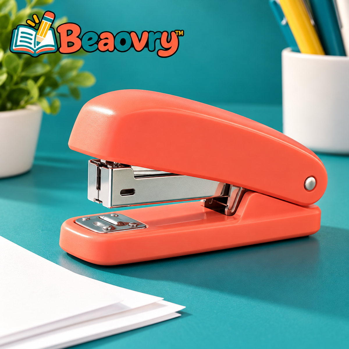 Beaovry™ Coral Desktop Stapler