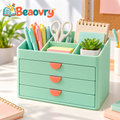 Beaovry™ Mint Three-Drawer Desktop Organizer