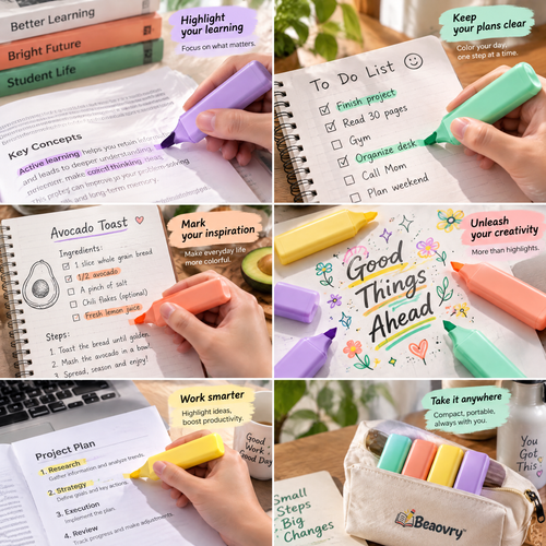 Beaovry™ Pastel Highlighter Set
