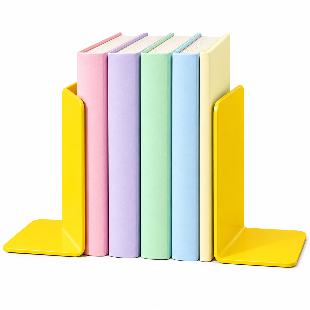 Beaovry™ Sunshine Yellow Metal Bookends