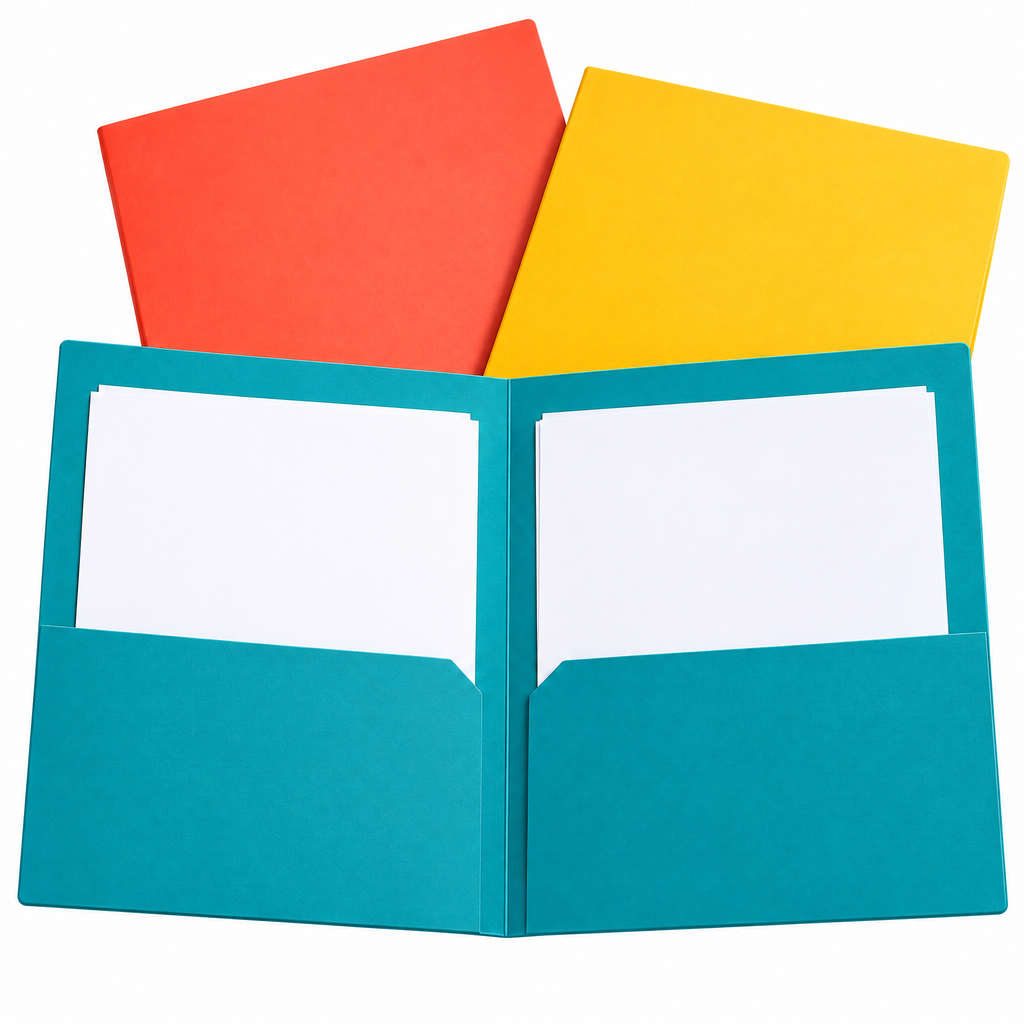 Beaovry™ Colorful Two-Pocket Folders