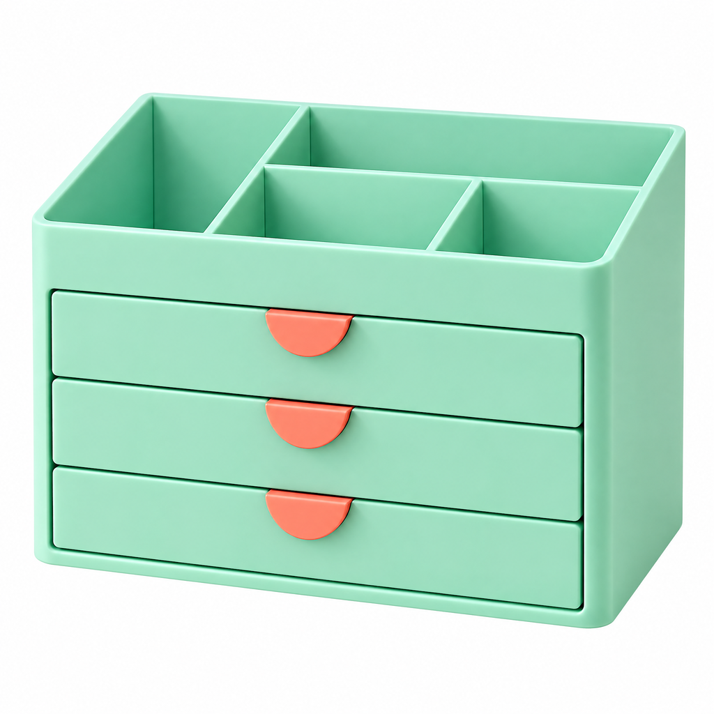 Beaovry™ Mint Three-Drawer Desktop Organizer